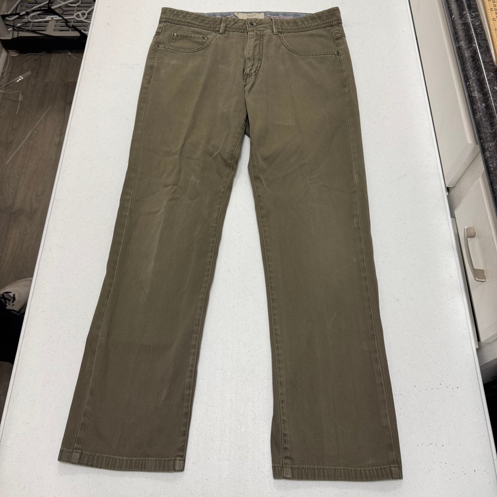 Ballin Crescent Modern Fit Pima Cotton Pants Fatigue Green Mens‎ 32x27.5